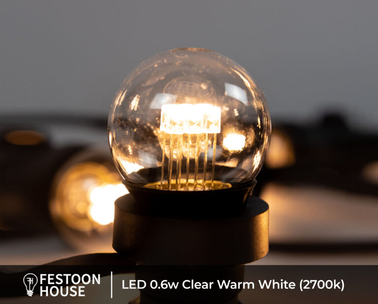 LED 0.6w Clear Warm White (2700k)