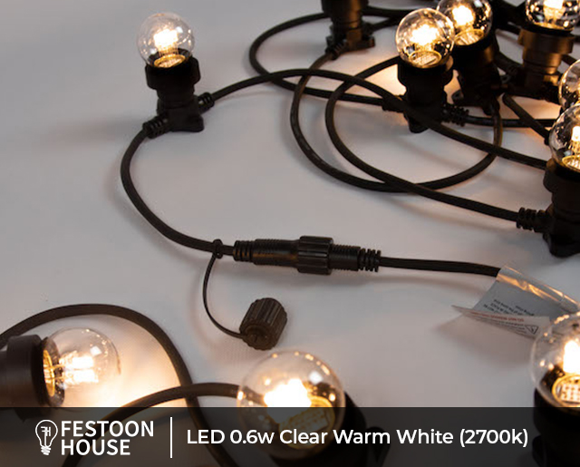 LED 0.6w Clear Warm White 2700k 2