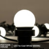 LED 1w Cool White 6500k