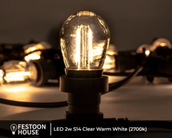 LED 2w S14 Clear Warm White (2700k)