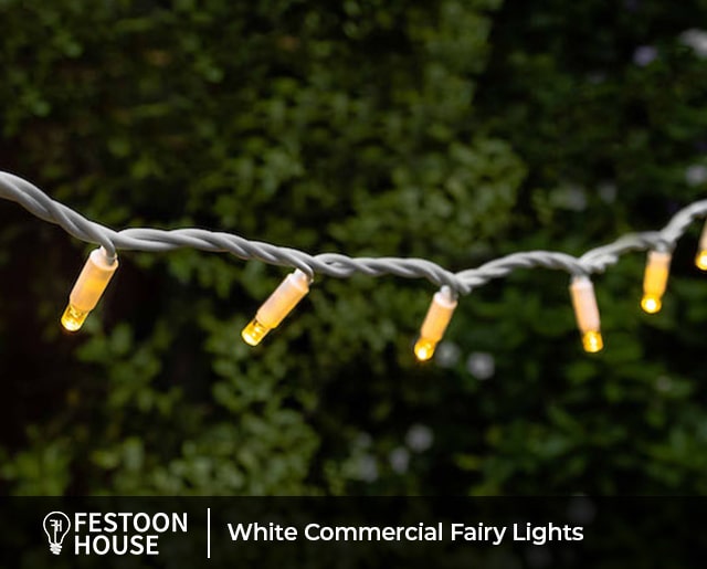 White Commercial Fairy Lights 10 min