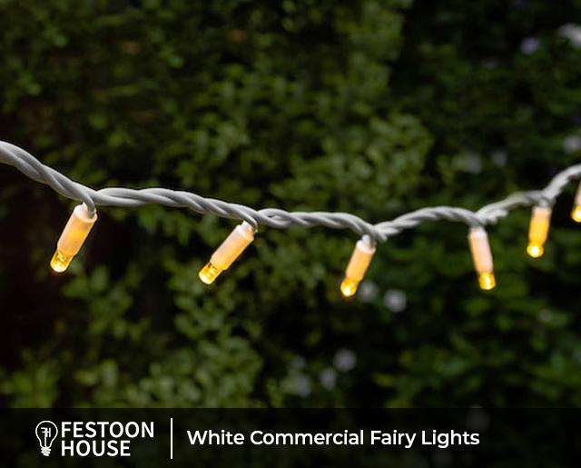 White Commercial Fairy Lights 10