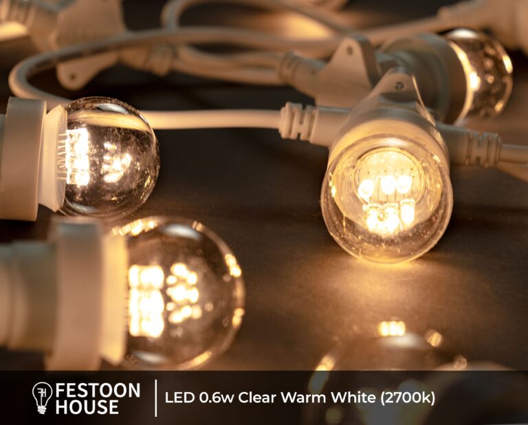 LED 0.6w Clear Warm White (2700k) white 2 min