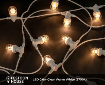 LED 0.6w Clear Warm White (2700k) white 3 min