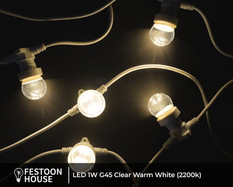 LED 1W G45 Clear Warm White (2200k) 3 (3)