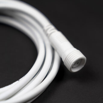 white cable LED extension cord waterproof
