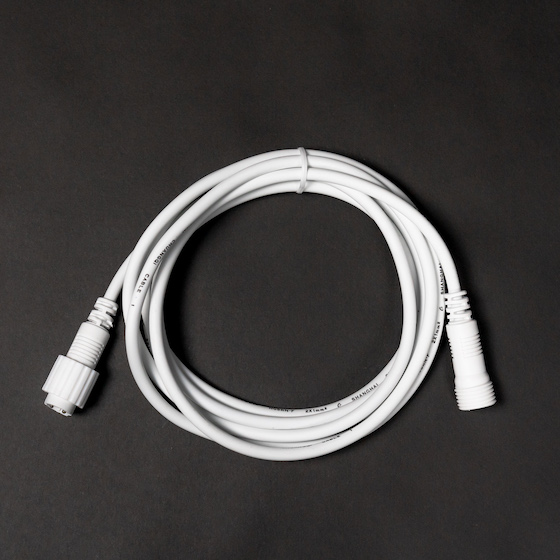 LED extension lead white cable