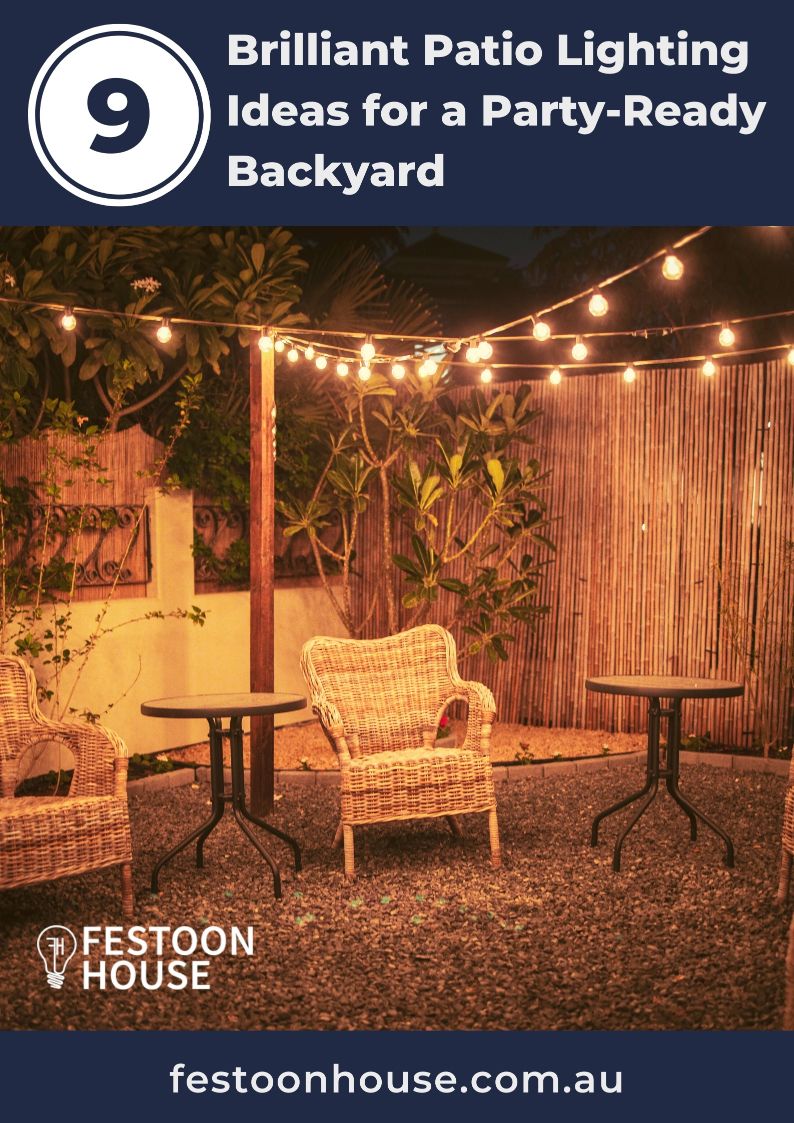 Blog Poster | Brilliant Patio Lighting Ideas for a Party-Ready Backyard