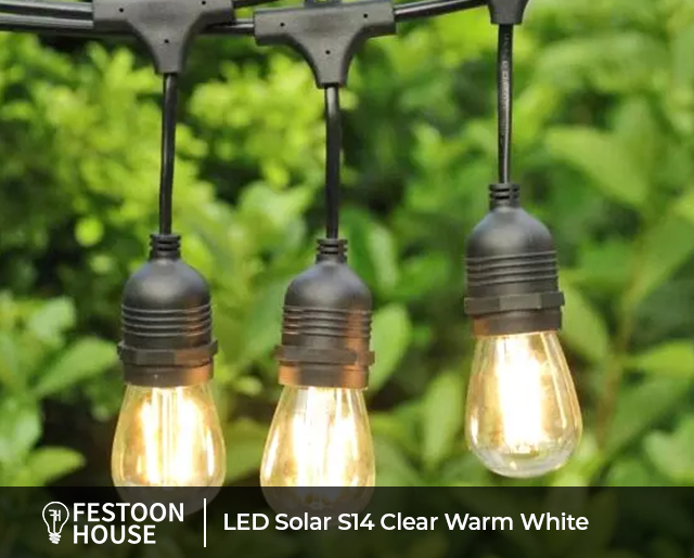 LED Solar S14 Clear Warm White 4