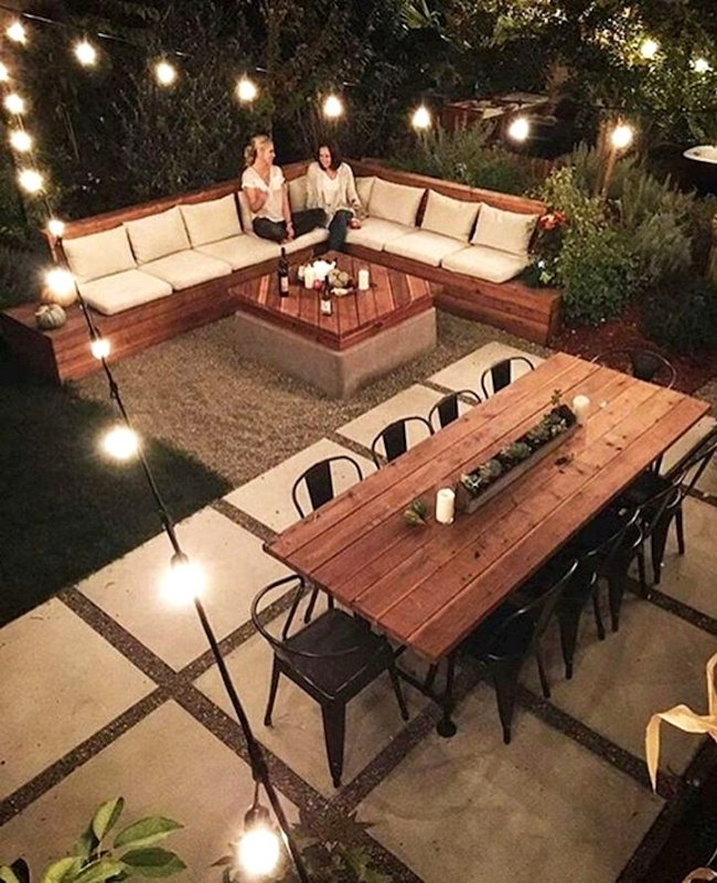 The V-shape, X-shape and W-shape String Light Design | Simple Backyard Lighting Ideas for Beginners and Some Tips To Consider