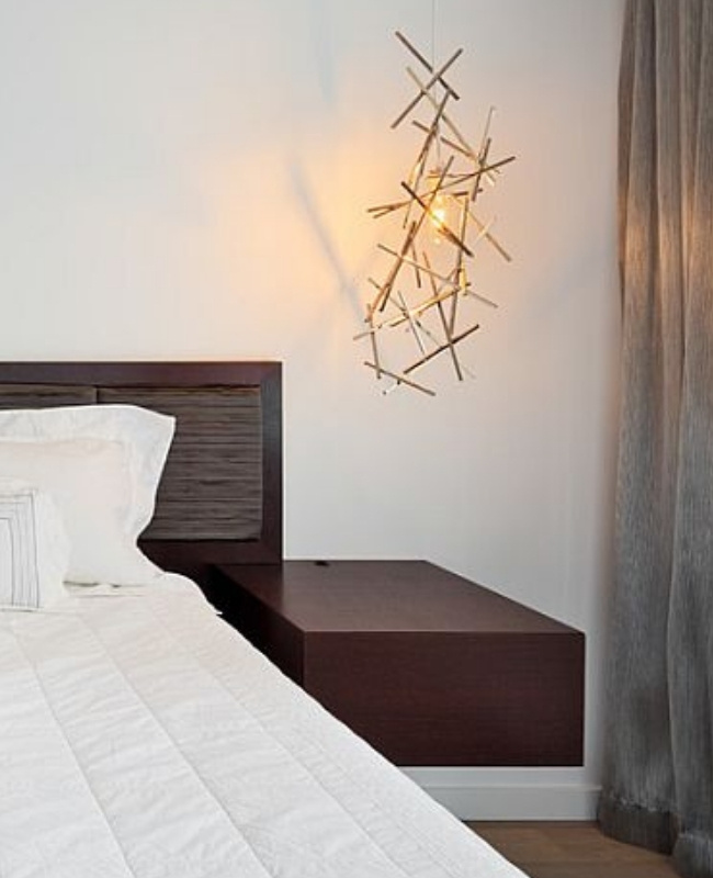 sculptural bedroom hanging pendant lights