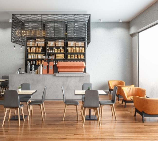 fixtures coffee shop cafe lighting design