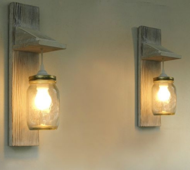 mason jar sconce outdoor lighting ideas