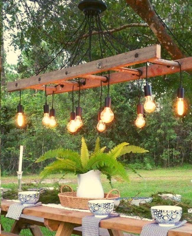 pendant lighting chandelier string lights outdoor ideas