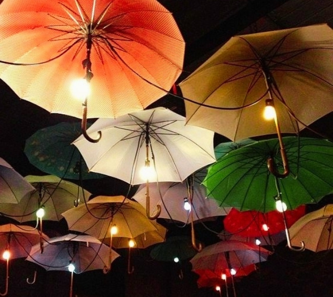 umbrella festoon lighting string lights outdoor ideas
