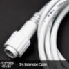 3m Extension Cable white 1