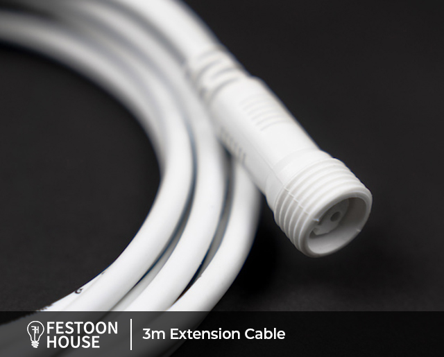 3m Extension Cable white 3
