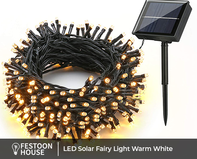 LED Solar Fairy Light Warm White 2