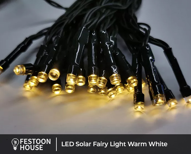 LED Solar Fairy Light Warm White 6