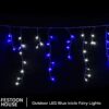 Outdoor LED Blue Icicle Fairy Lights 1