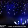 Outdoor LED Blue Icicle Fairy Lights 3