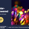 Solar Multi Colour Christmas Icicle Lights 6 min