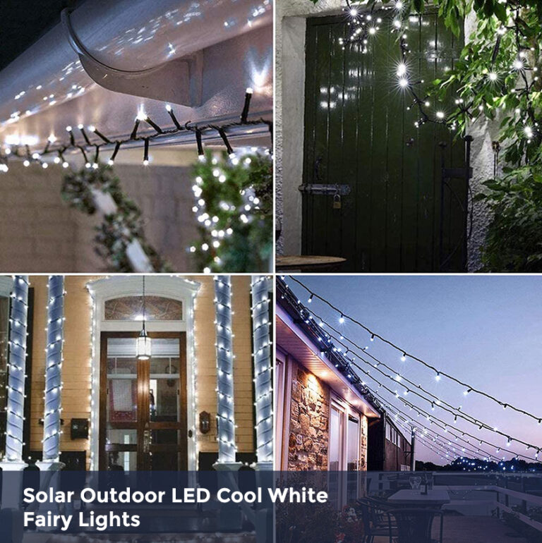 Solor Outdoor LED Cool White Fairy Lights 7