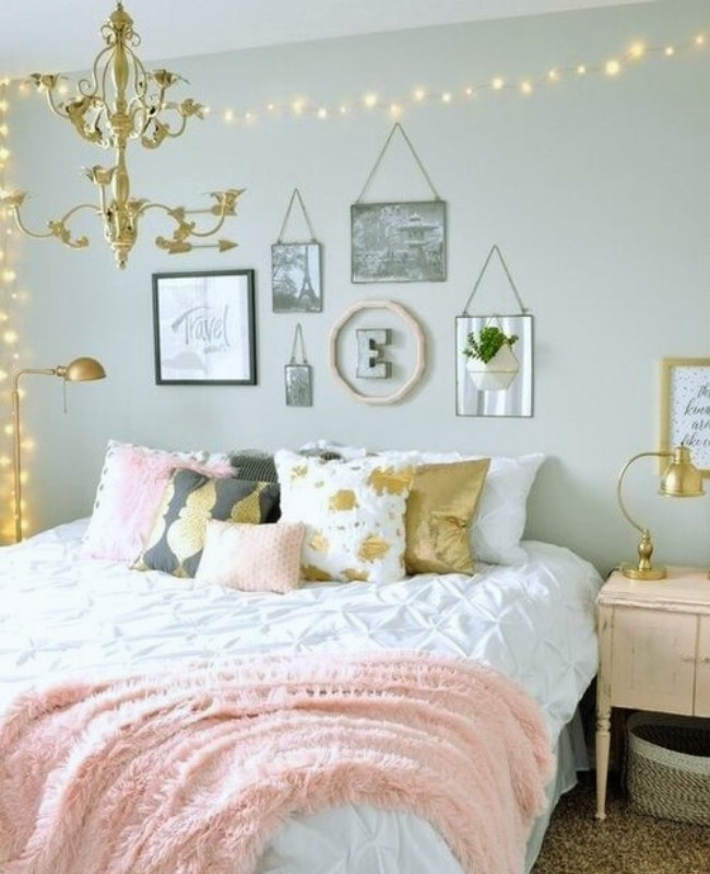 accentuate room design how to put fairy lights on wall