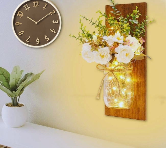 wall sconce lighting decor how to put fairy lights on wall