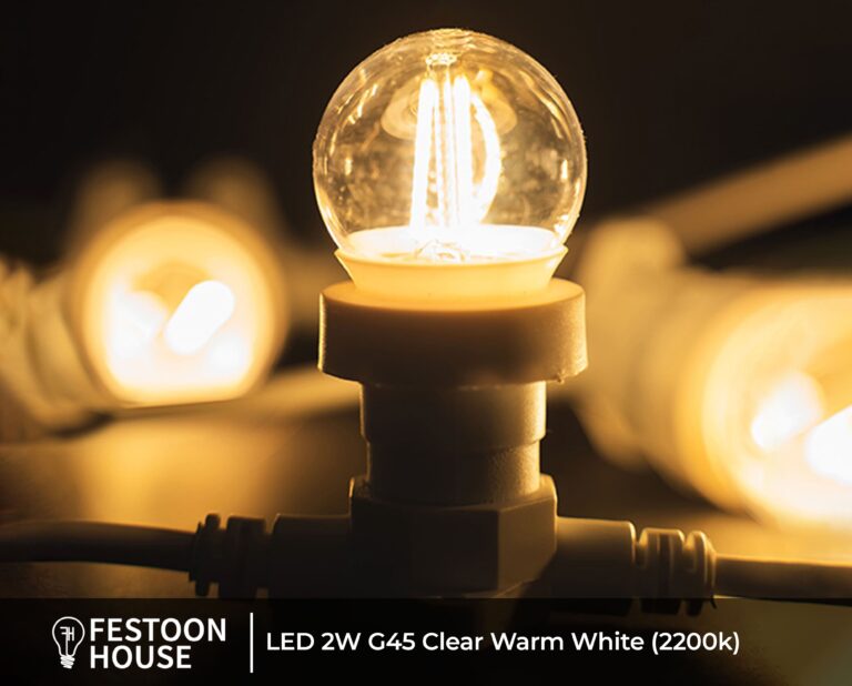 DO NOT USE LED 2W G45 Clear Warm White (2200k) 1 min