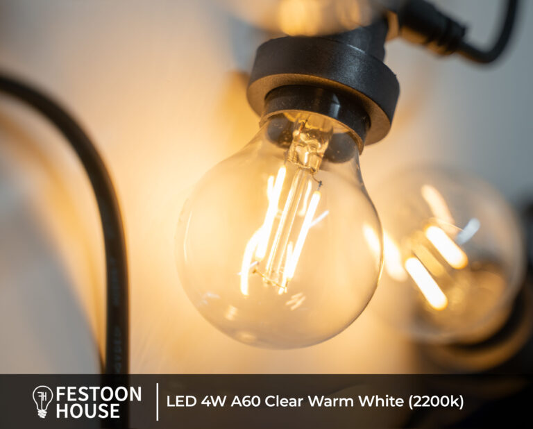 LED 4W A60 Clear Warm White (2200k) 5 (1)